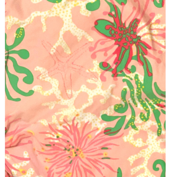 Lilly Pulitzer One-Piece Pink Swimsuit Adjustable Ruched‎ Side Ties High Cut Leg - Picture 7 of 11